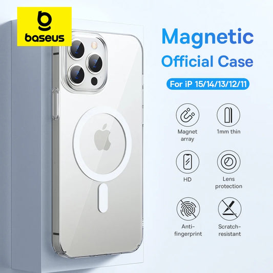 2024 Iphone Baseus Magnetic Case - Wireless Charging Compatible